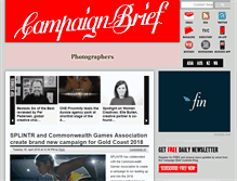 Tablet Screenshot of campaignbrief.com